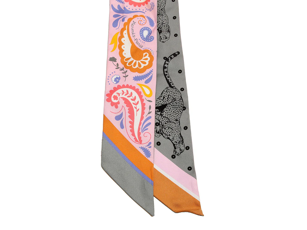 Hermès Guepards Bandana Silk Twilly - Image 2