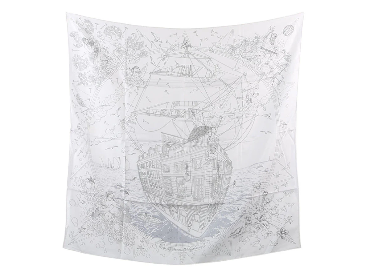 Hermès Flagship Silk Scarf 90cm
