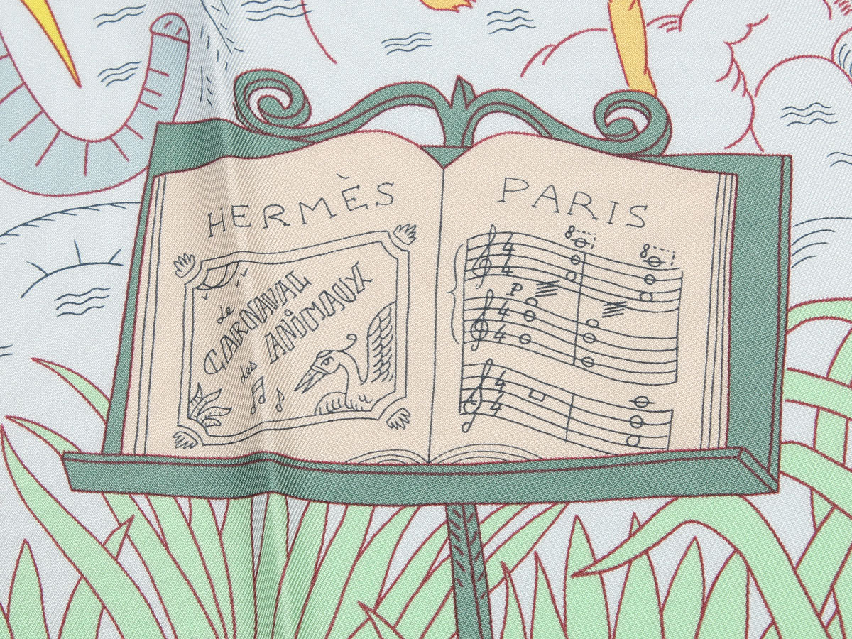 Hermès Le Carnaval des Animaux Silk Scarf 90cm - Image 2