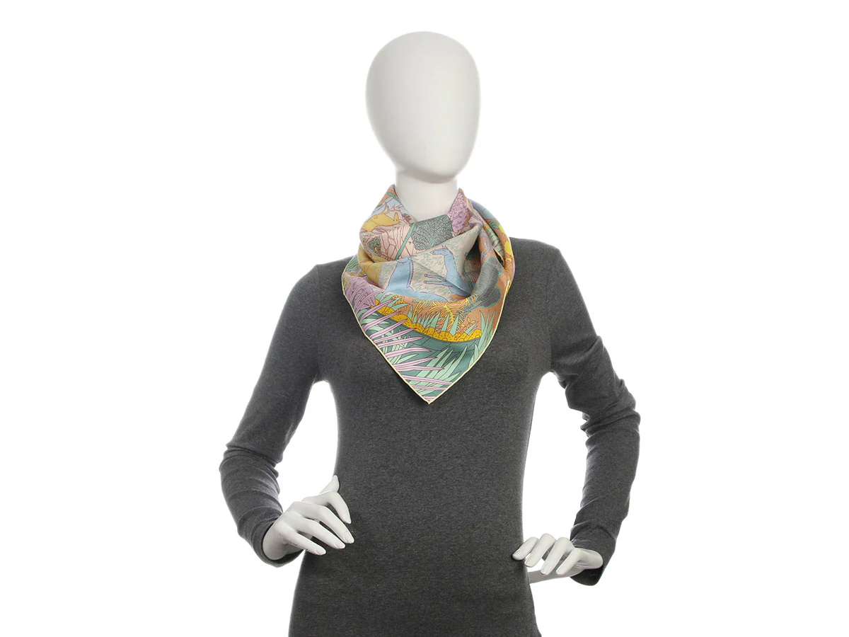 Hermès Le Carnaval des Animaux Silk Scarf 90cm - Image 4