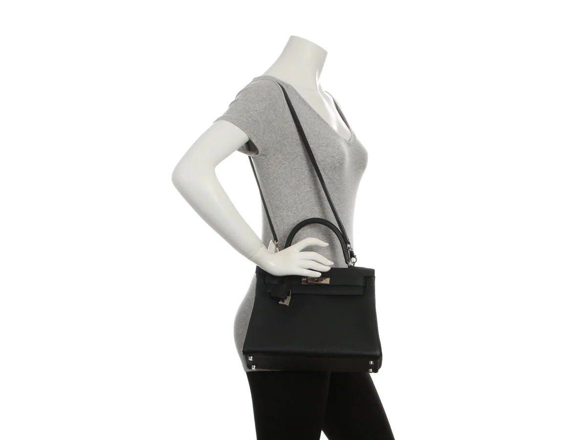 Hermès Black Togo Kelly 28 - Image 10