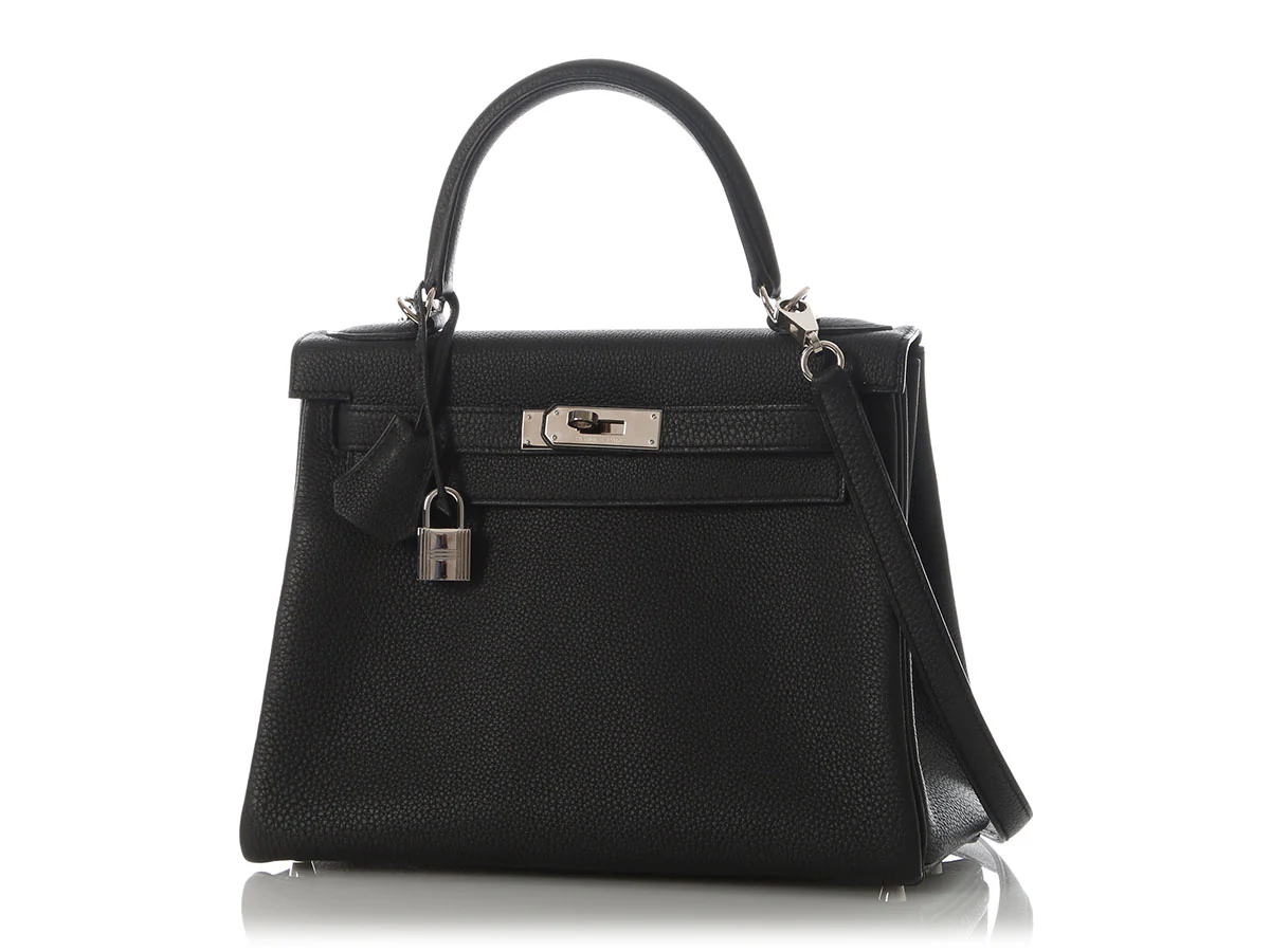 Hermès Black Togo Kelly 28 - Image 2