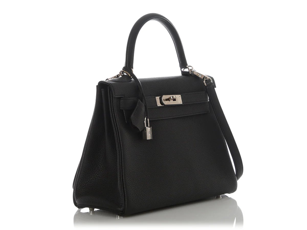 Hermès Black Togo Kelly 28 - Image 5