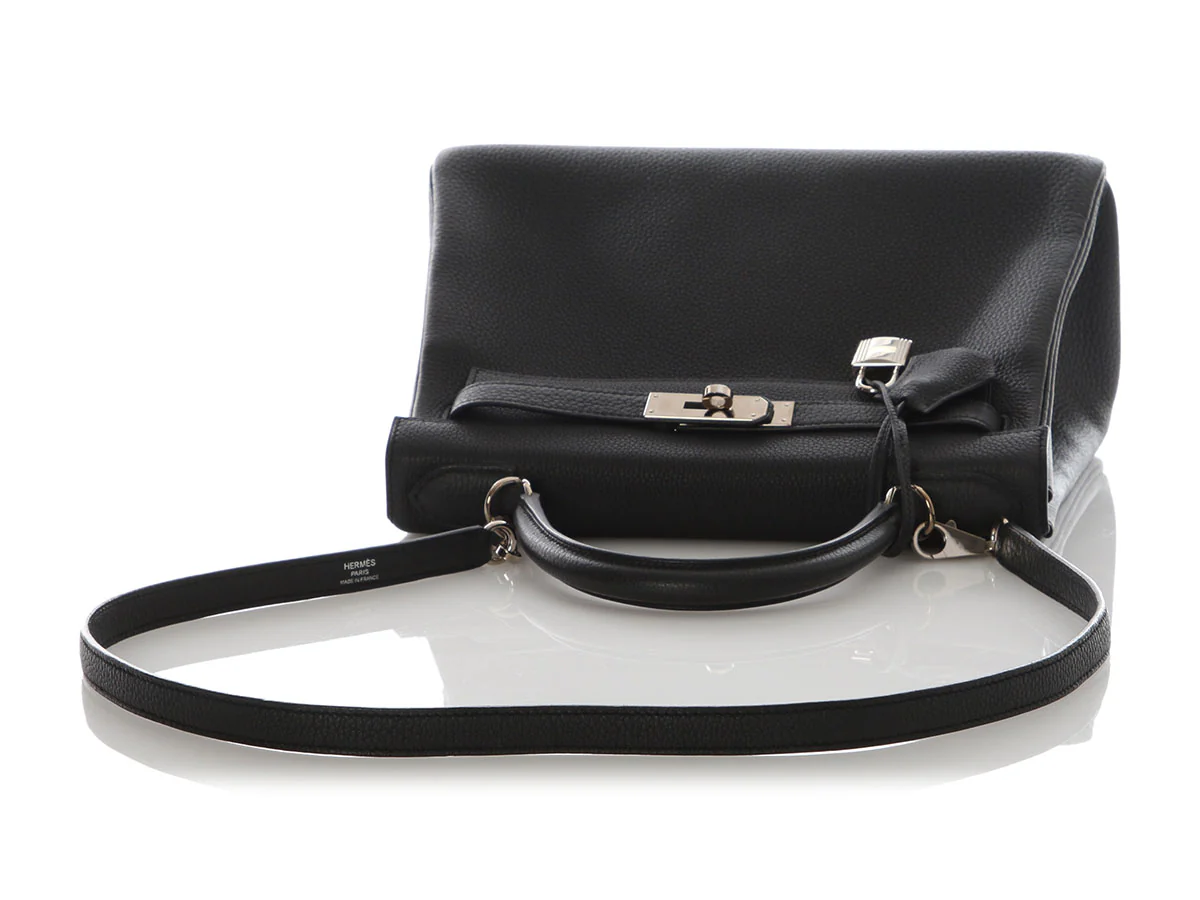 Hermès Black Togo Kelly 28 - Image 7