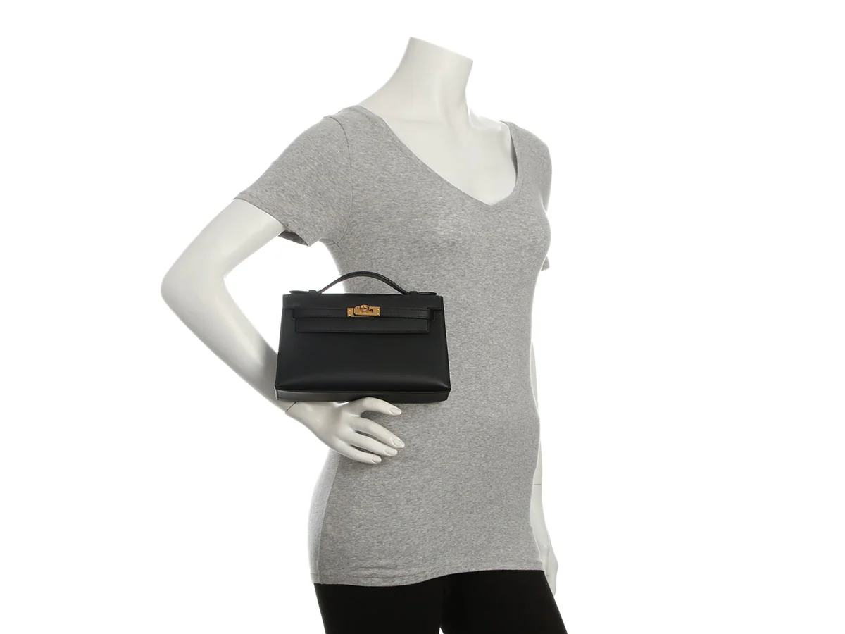 Hermès Black Swift Kelly Pochette - Image 11