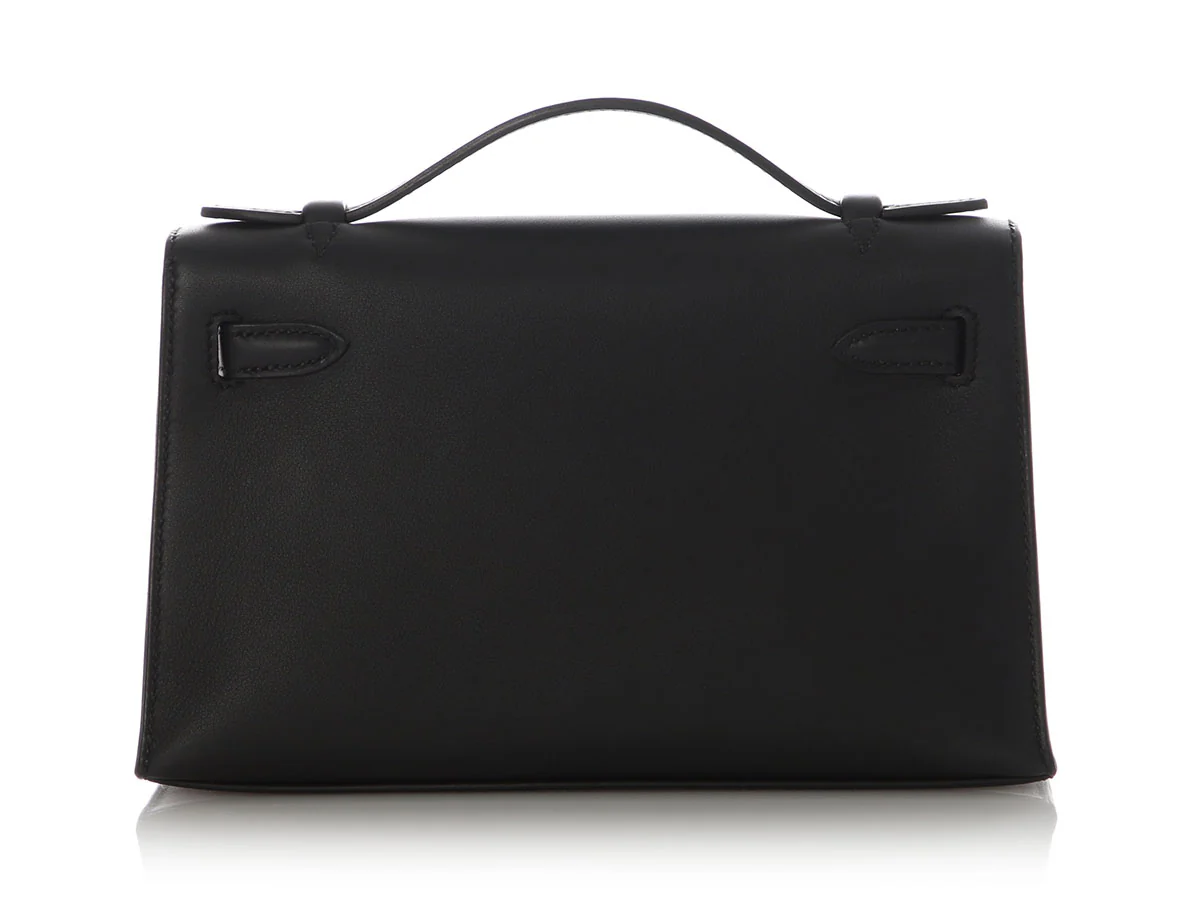 Hermès Black Swift Kelly Pochette - Image 4