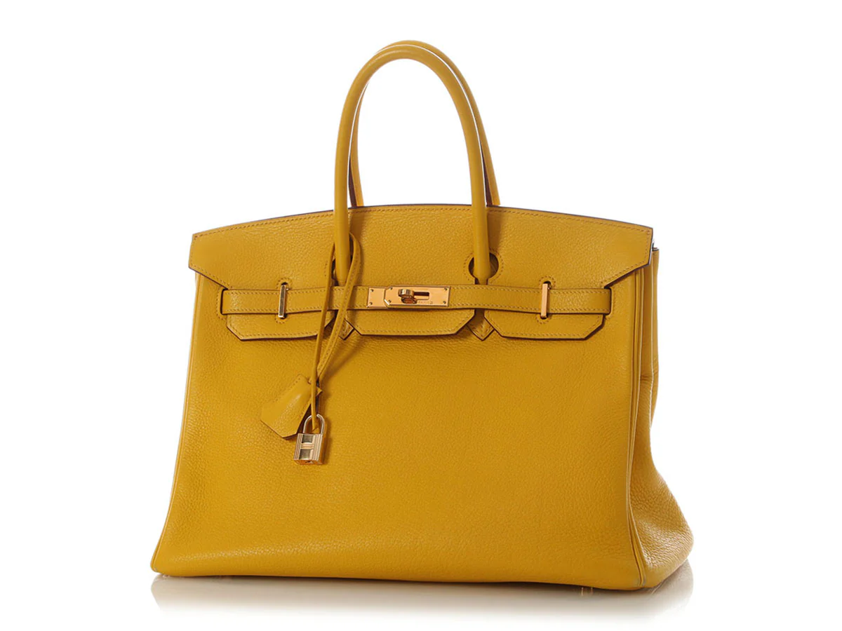 Hermès Jaune Clémence Birkin 35 - Image 2