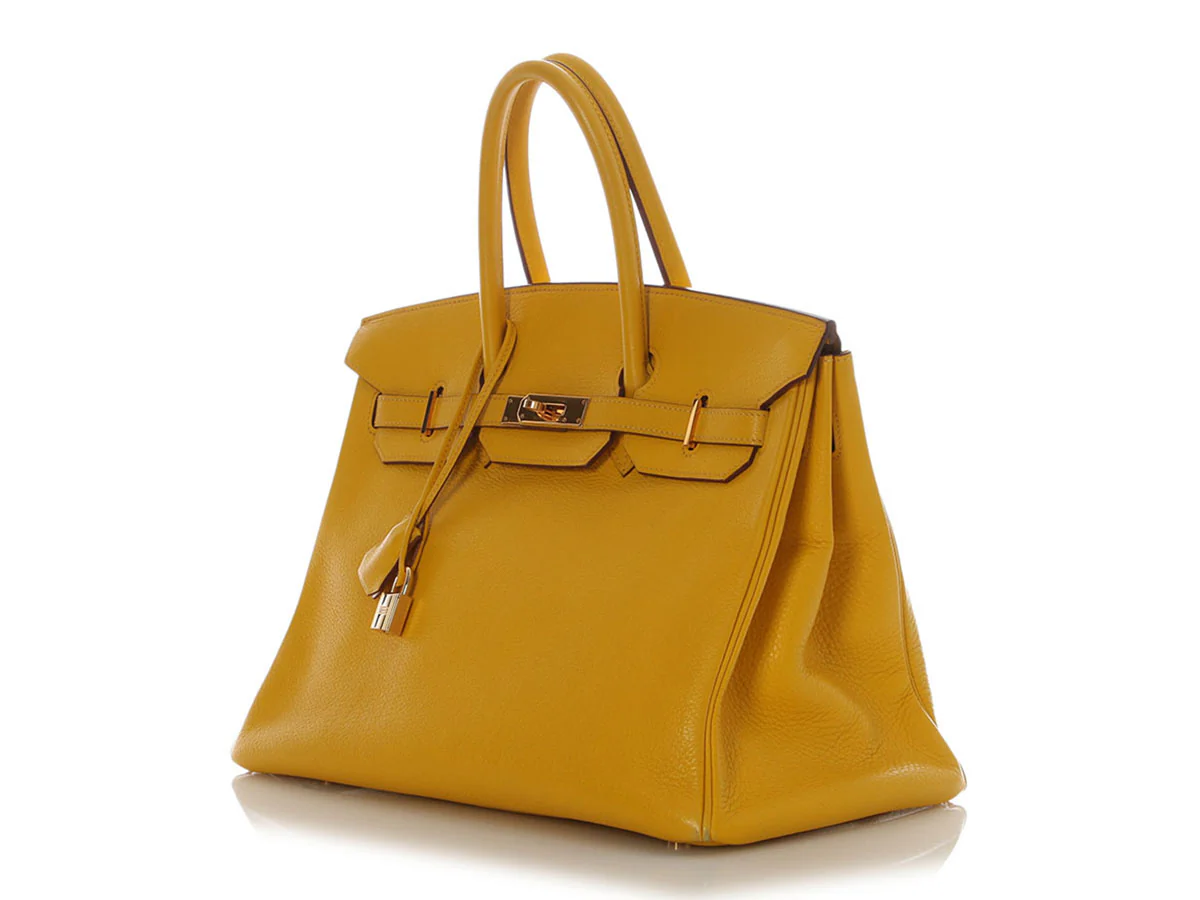 Hermès Jaune Clémence Birkin 35 - Image 3