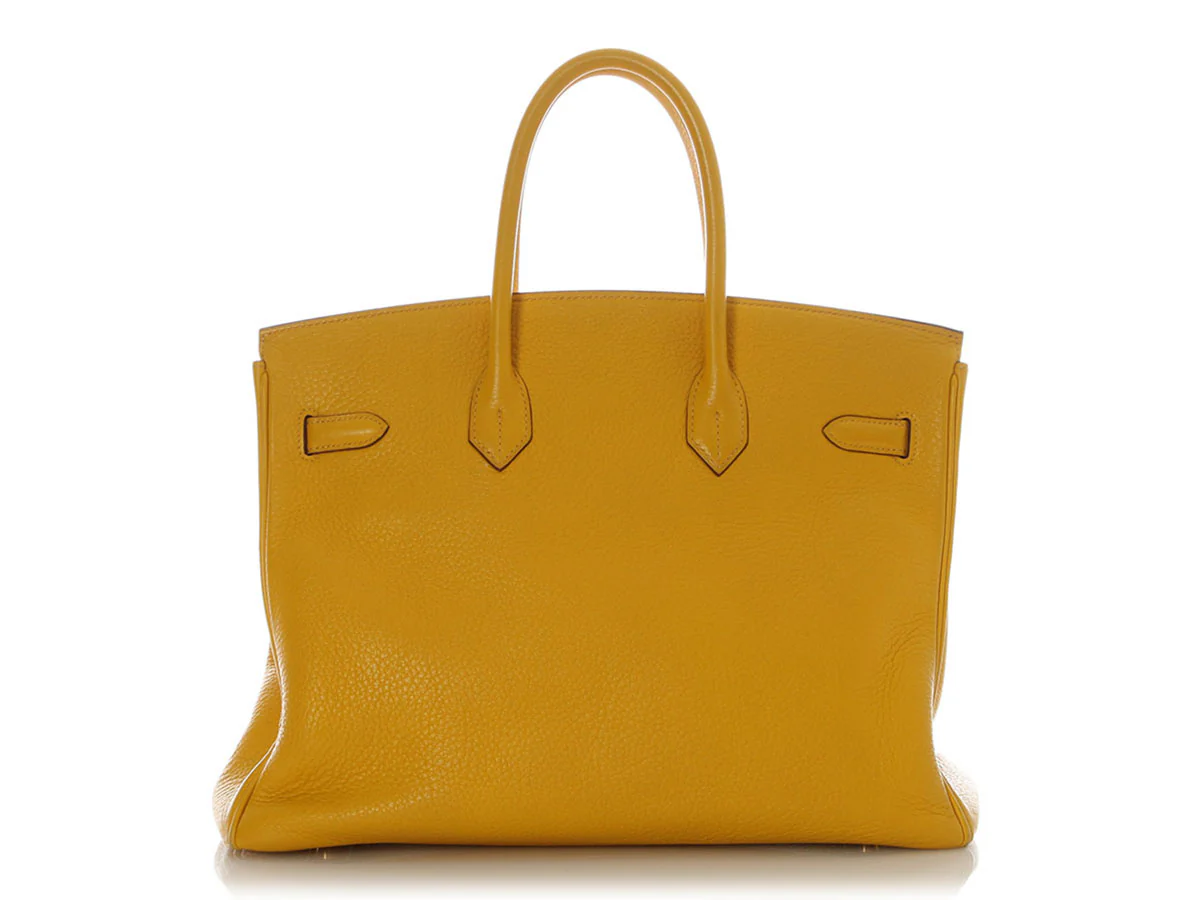 Hermès Jaune Clémence Birkin 35 - Image 4