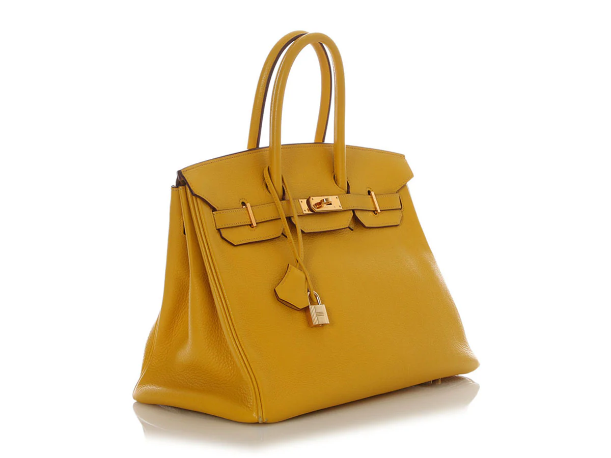 Hermès Jaune Clémence Birkin 35 - Image 5