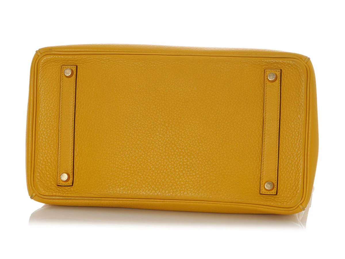 Hermès Jaune Clémence Birkin 35 - Image 6