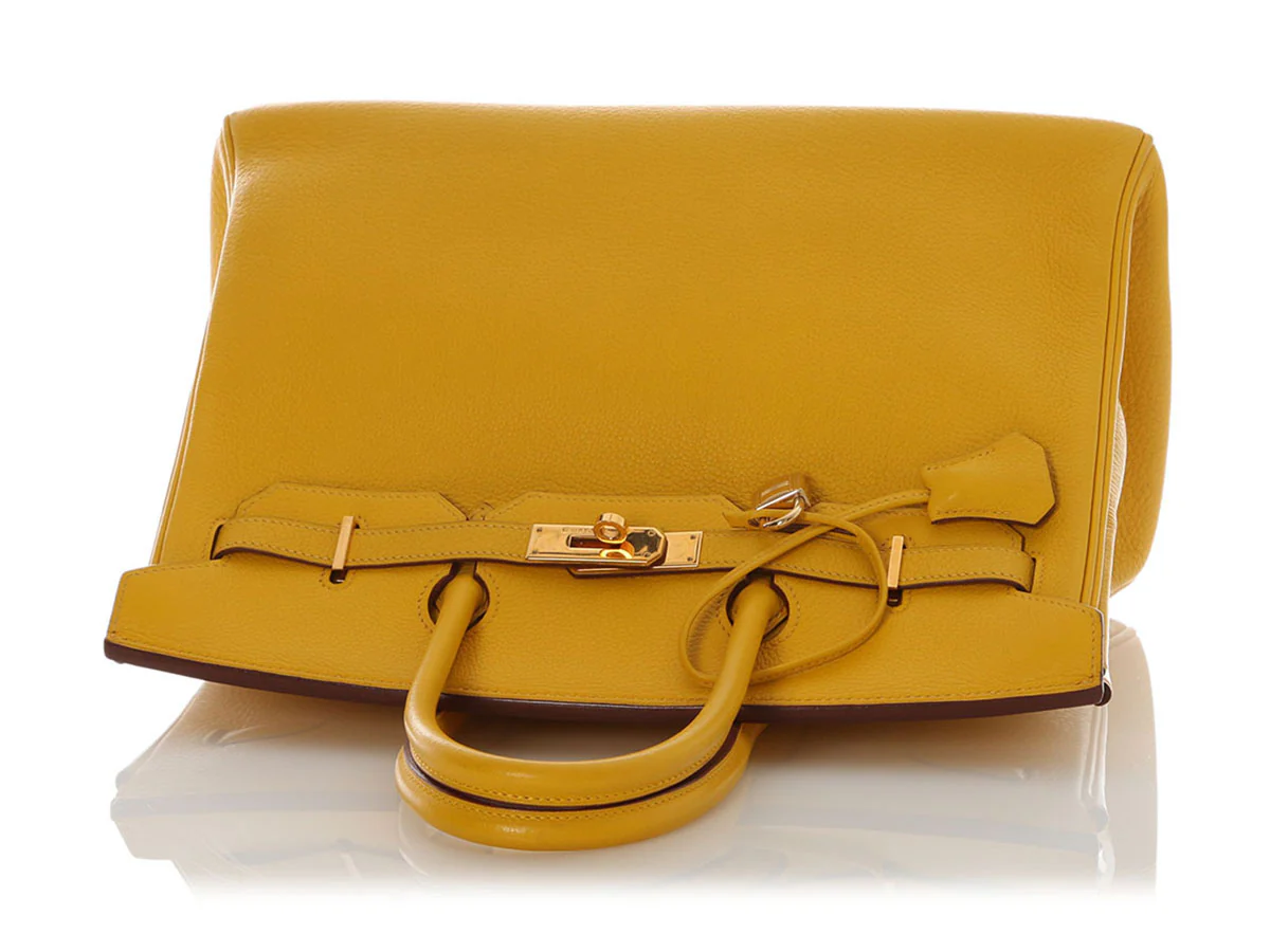 Hermès Jaune Clémence Birkin 35 - Image 7