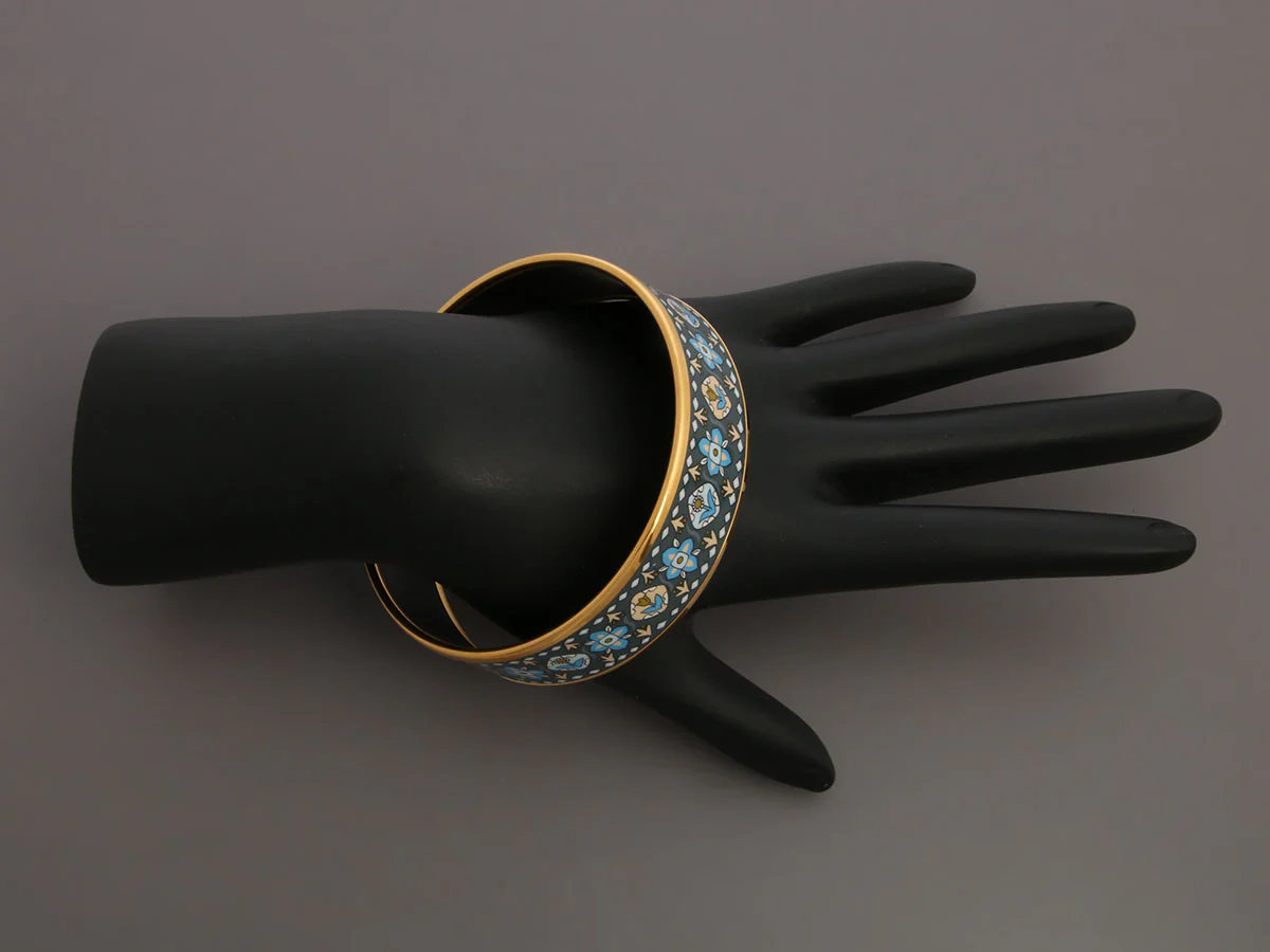 Hermès Wide Enamel Bangle - Image 5