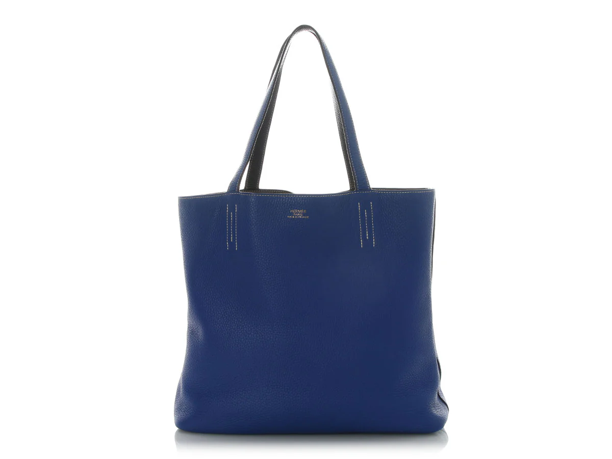 Hermès Bleu Électrique and Graphite Clémence Double Sens 36