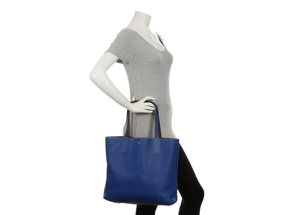Hermès Bleu Électrique and Graphite Clémence Double Sens 36 - Image 10