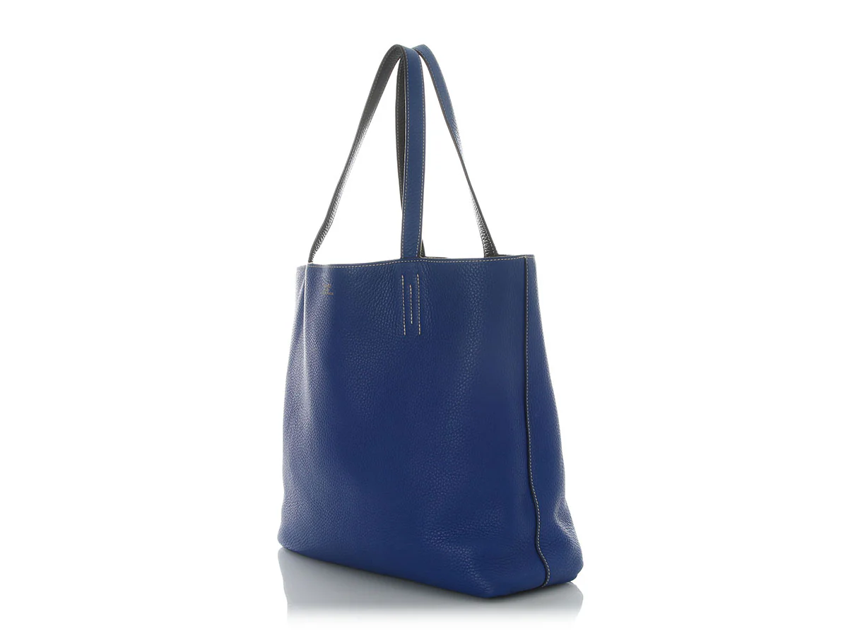 Hermès Bleu Électrique and Graphite Clémence Double Sens 36 - Image 3