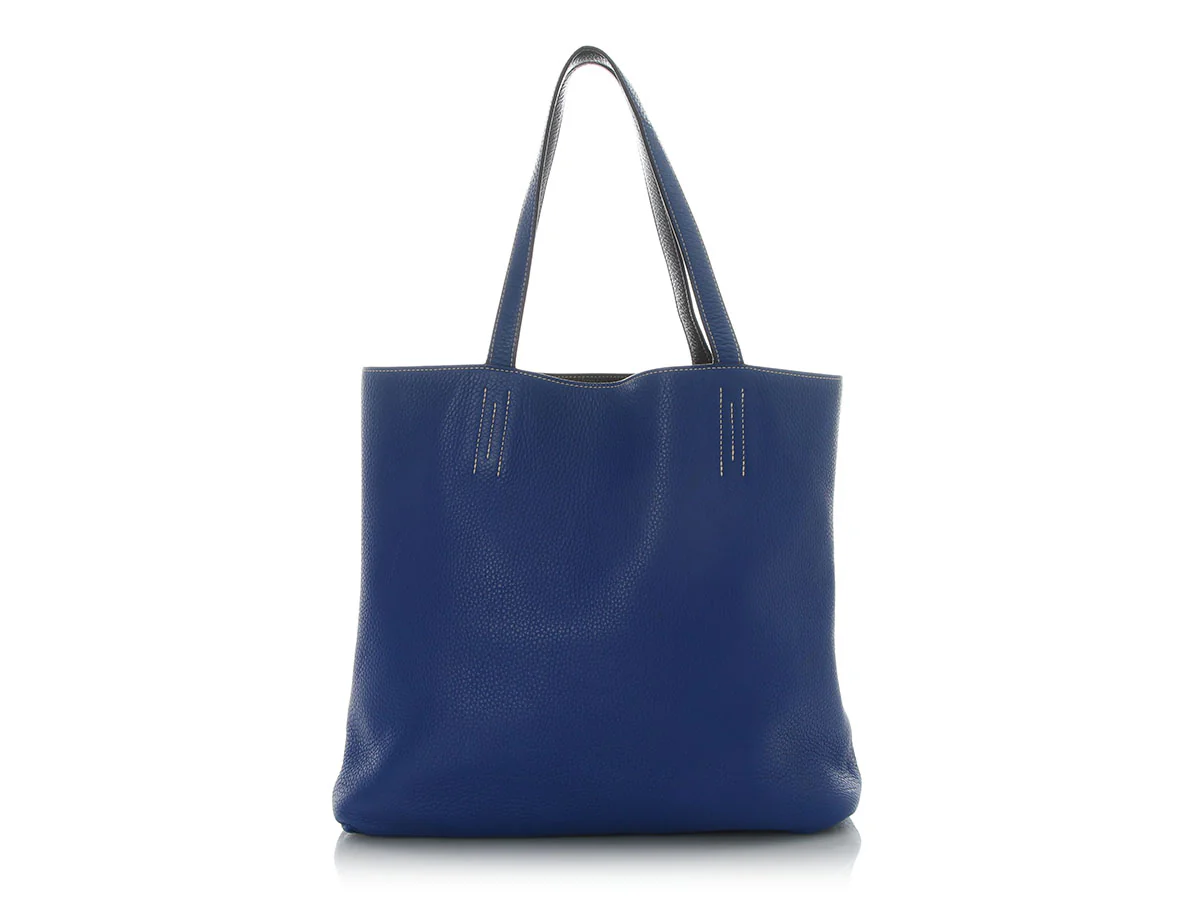 Hermès Bleu Électrique and Graphite Clémence Double Sens 36 - Image 4