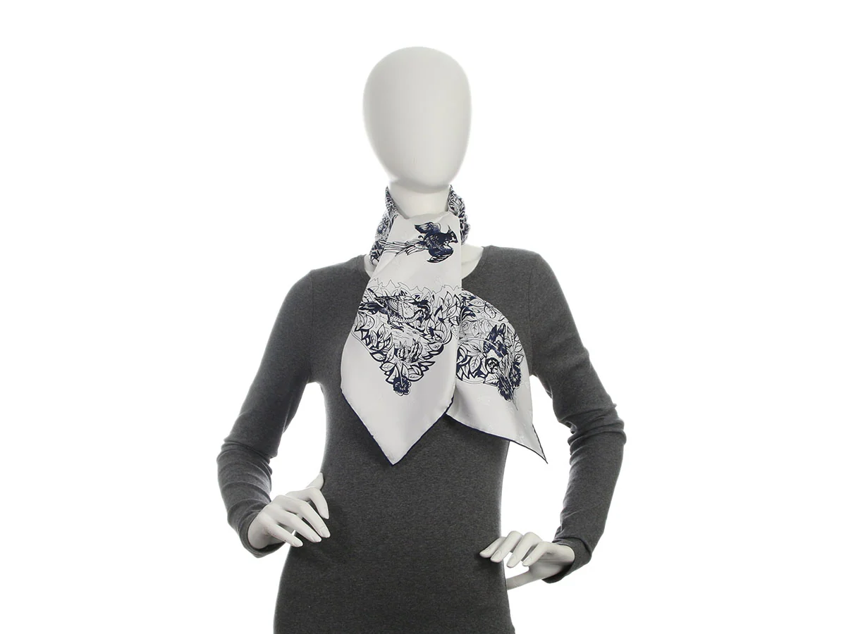 Hermès Tatouage Jungle Love Jacquard Silk Scarf 90cm - Image 6