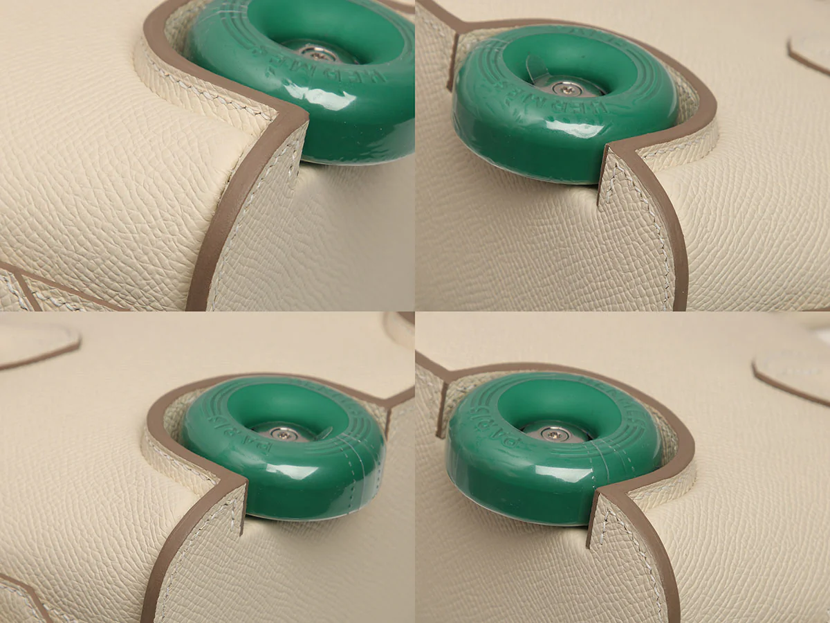 Hermès Mini Craie Epsom and Vert Vertigo Bolide on Wheels - Image 10