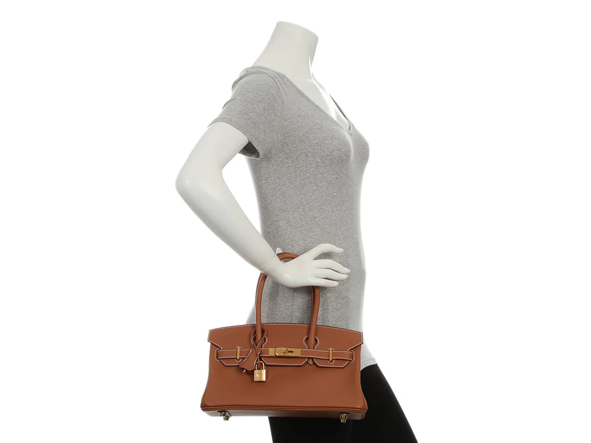 Hermès Gold Evercolor Shoulder Birkin 29 - Image 11