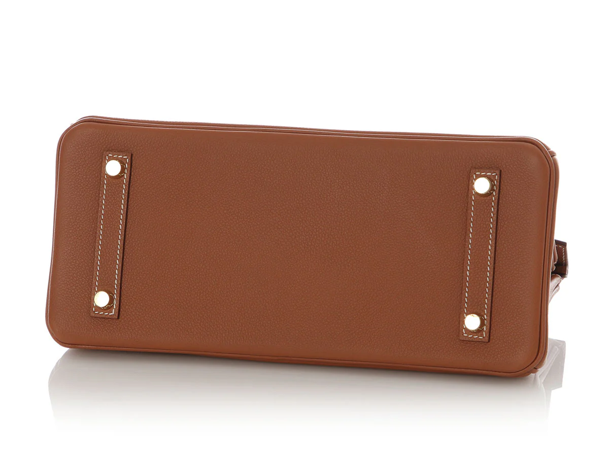 Hermès Gold Evercolor Shoulder Birkin 29 - Image 6
