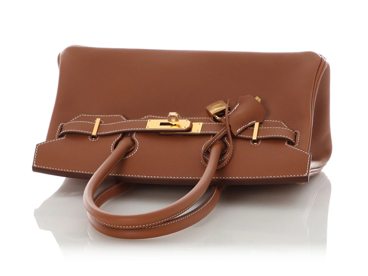 Hermès Gold Evercolor Shoulder Birkin 29 - Image 7