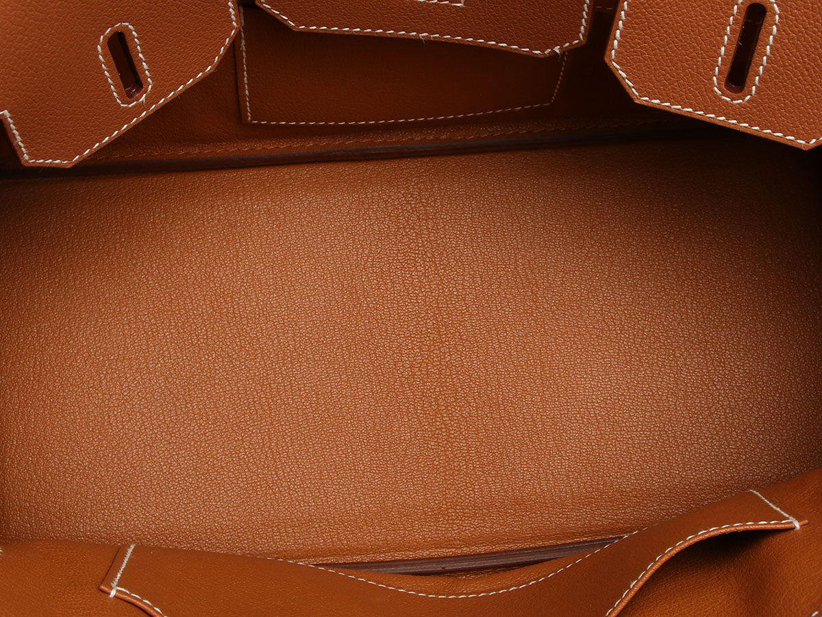 Hermès Gold Evercolor Shoulder Birkin 29 - Image 8