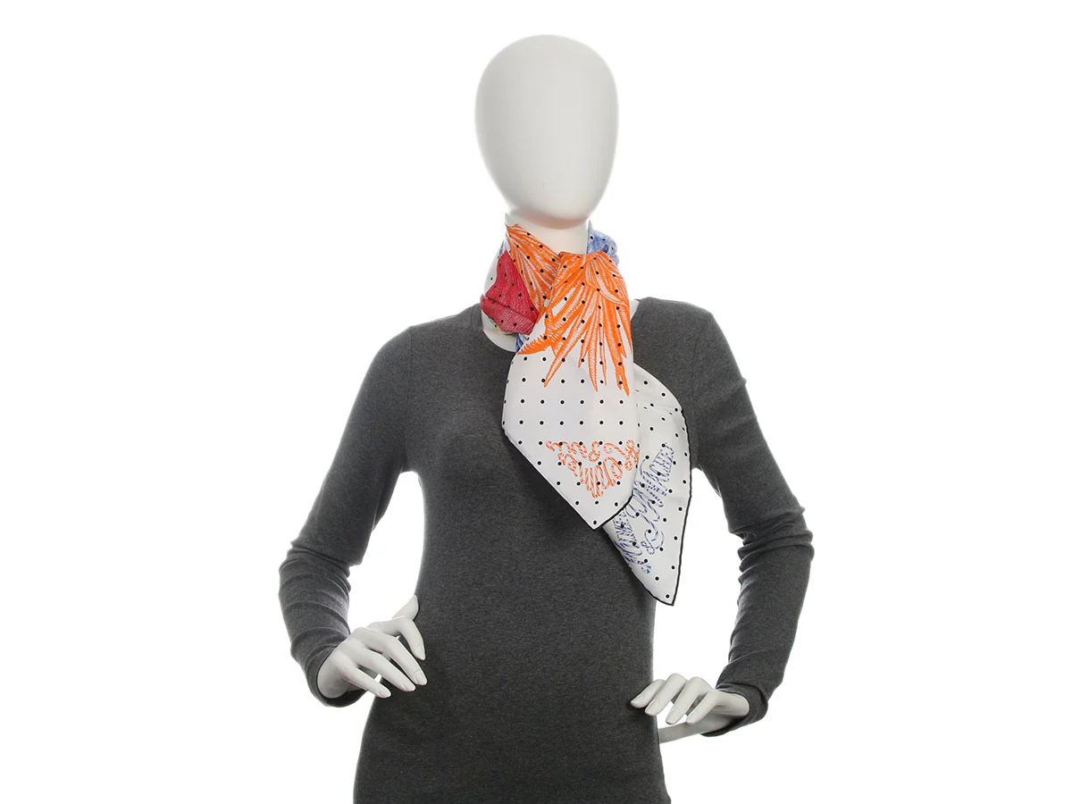 Hermès Plumets et Panaches Silk Scarf 90cm - Image 6