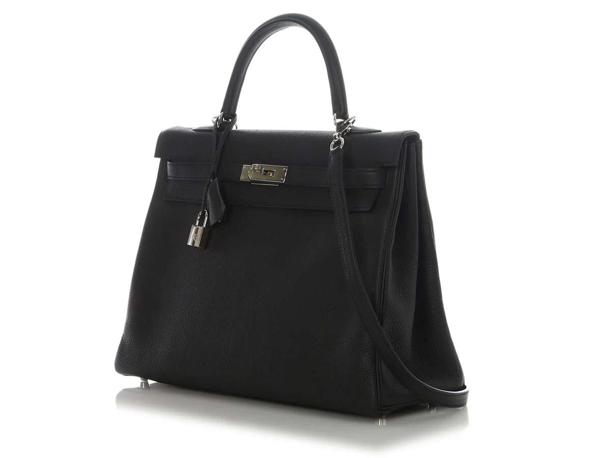 Hermès Black Togo Kelly 35 - Image 3