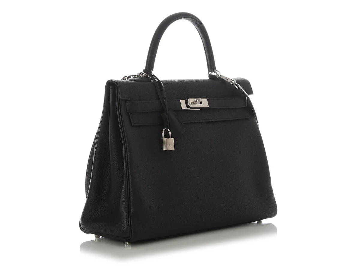 Hermès Black Togo Kelly 35 - Image 5
