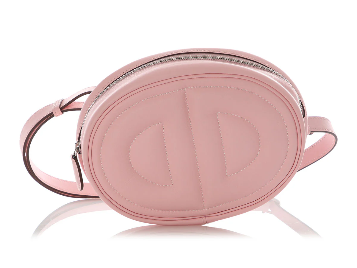 Hermès Rose Sakura Swift In The Loop Belt Bag