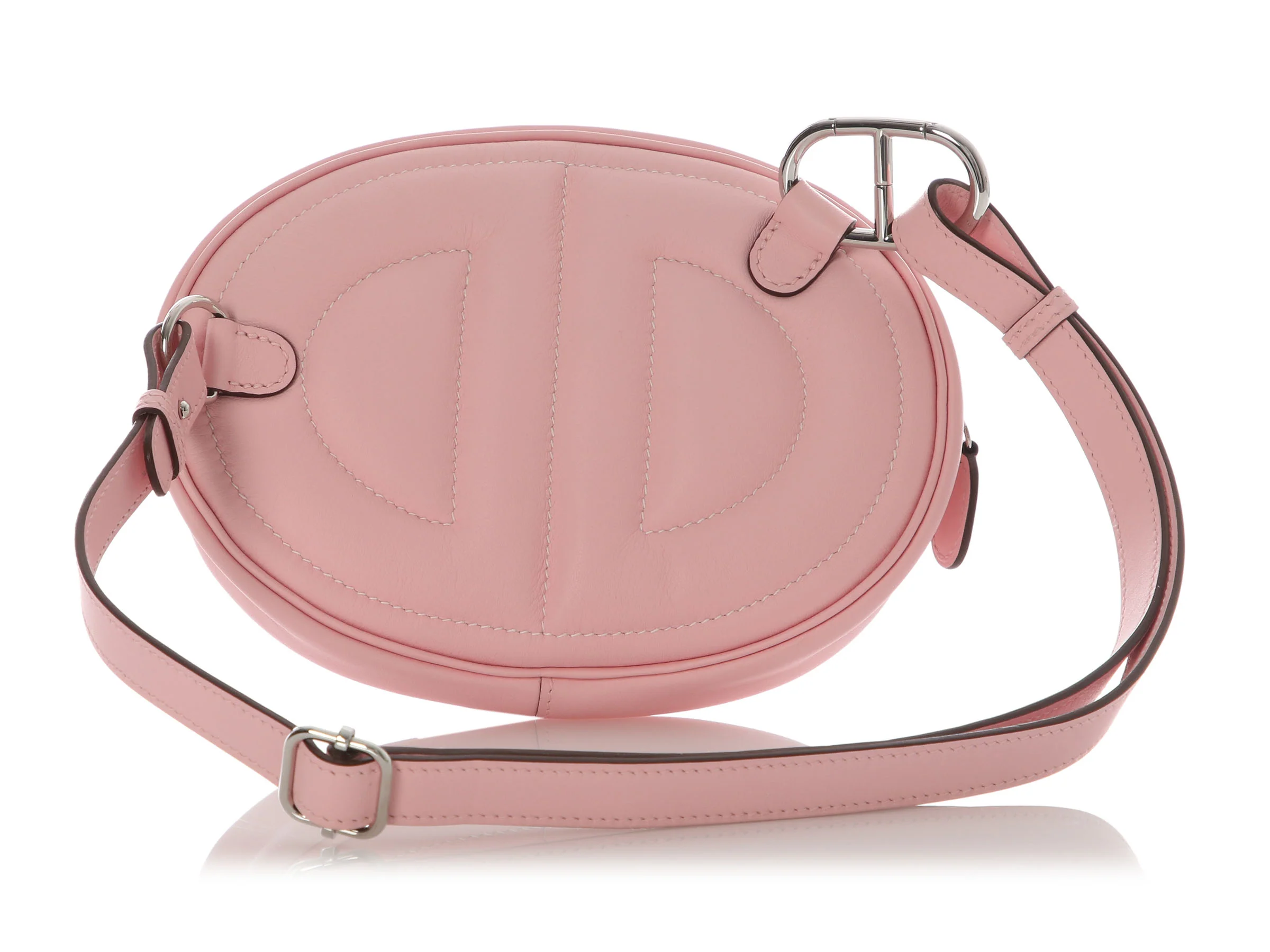 Hermès Rose Sakura Swift In The Loop Belt Bag - Image 4