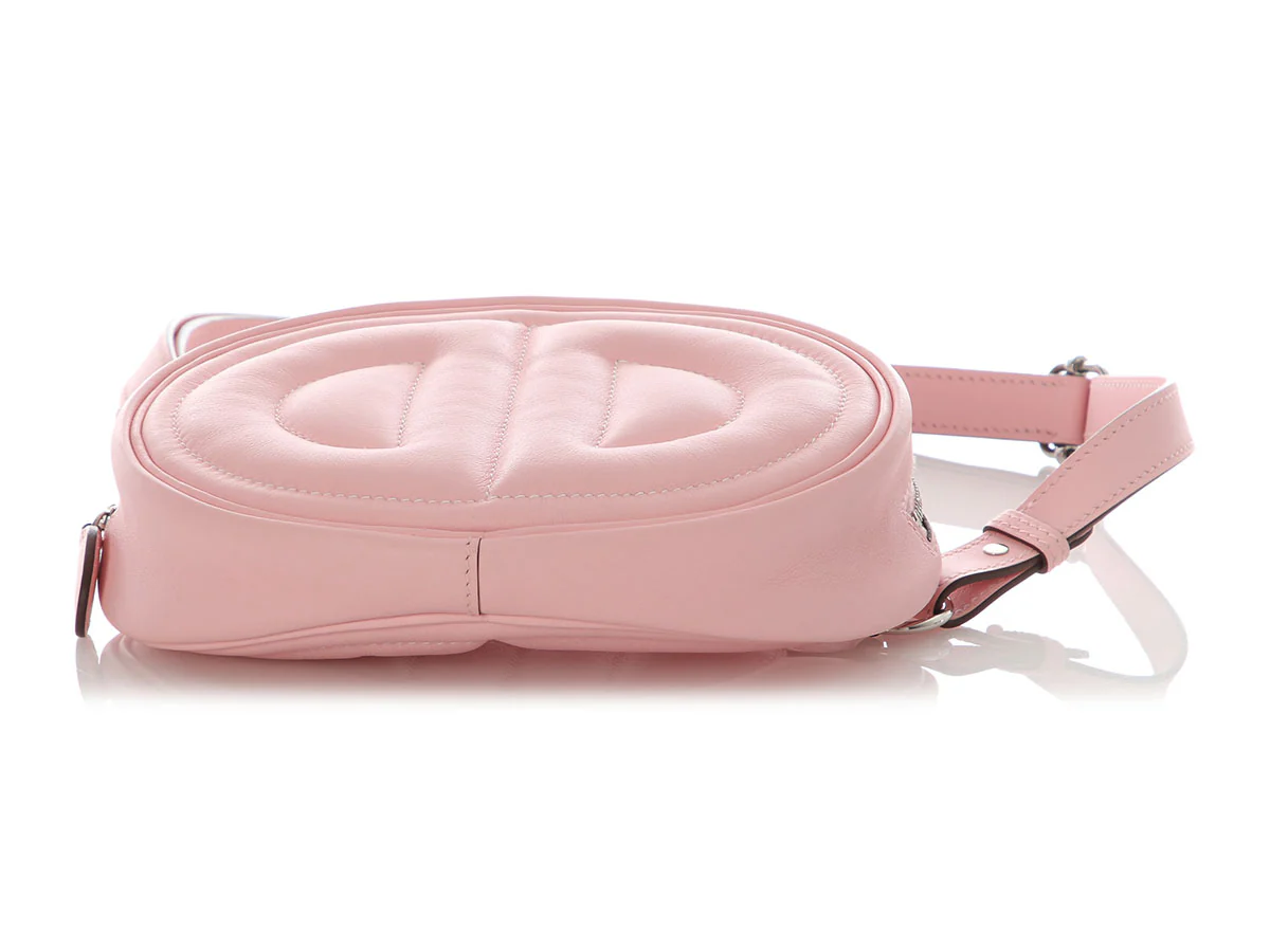 Hermès Rose Sakura Swift In The Loop Belt Bag - Image 6