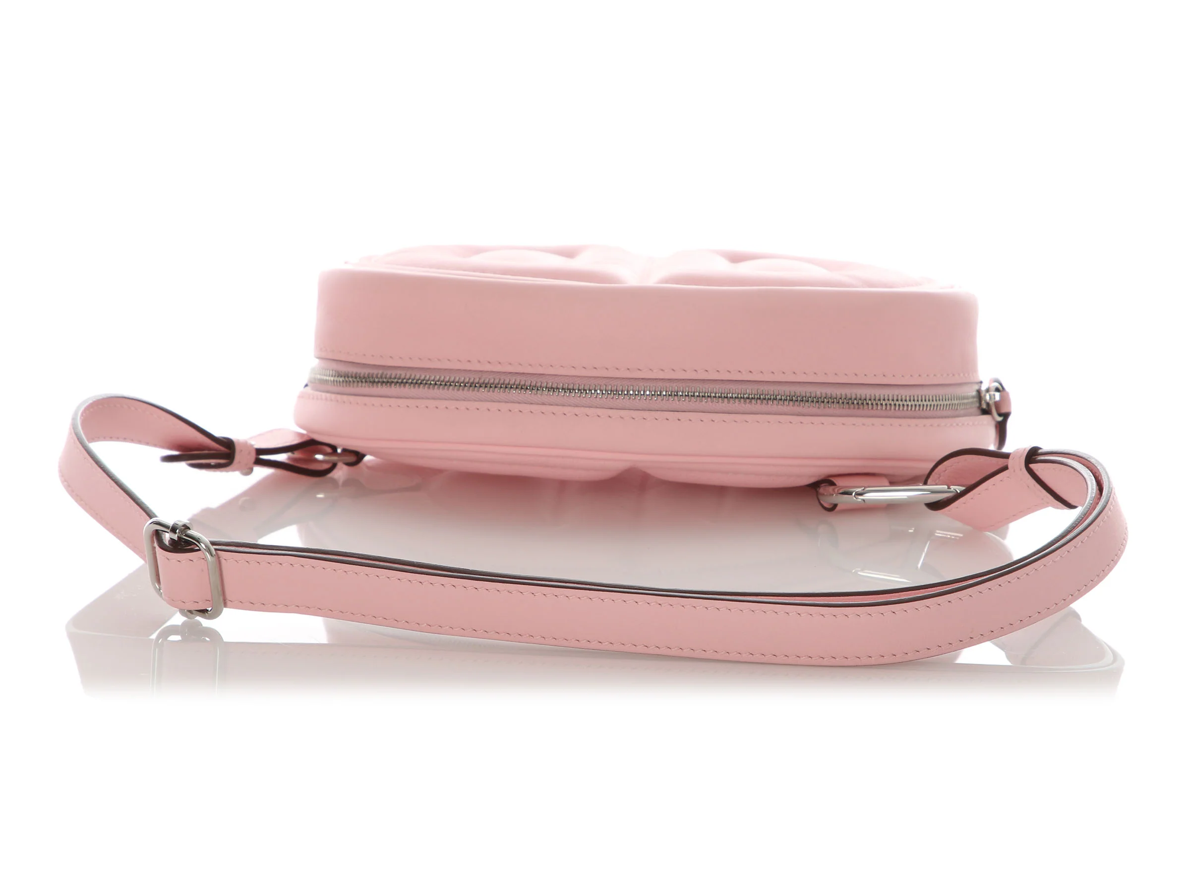 Hermès Rose Sakura Swift In The Loop Belt Bag - Image 7