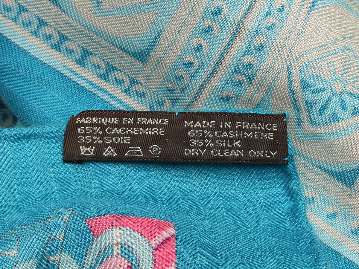 Hermès Ceintures et Liens Cashmere Silk Shawl 140cm - Image 4