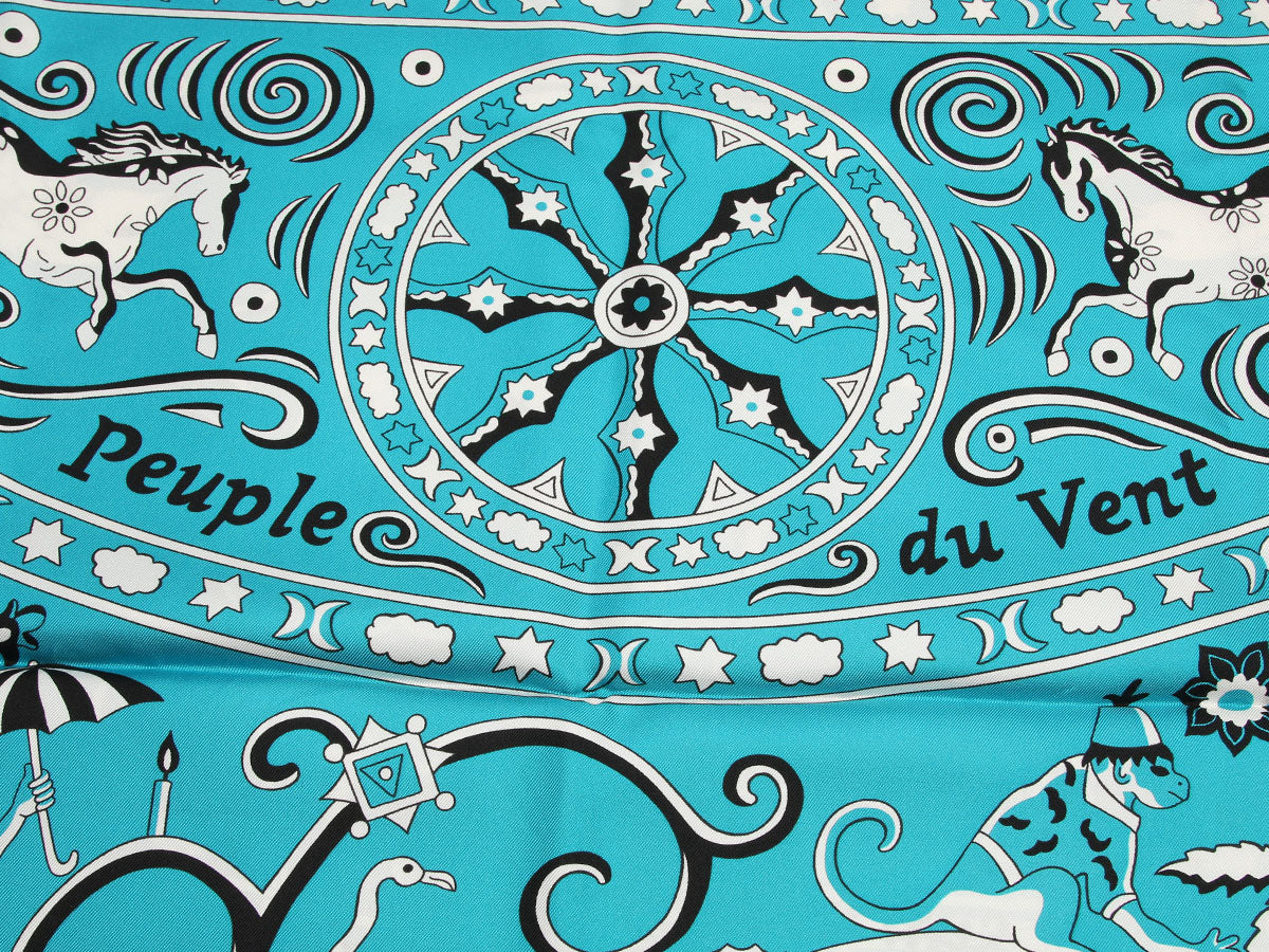 Hermès Peuple du Vent Silk Scarf GM - Image 2