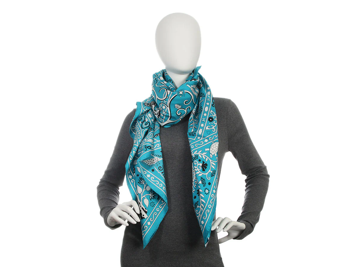 Hermès Peuple du Vent Silk Scarf GM - Image 5