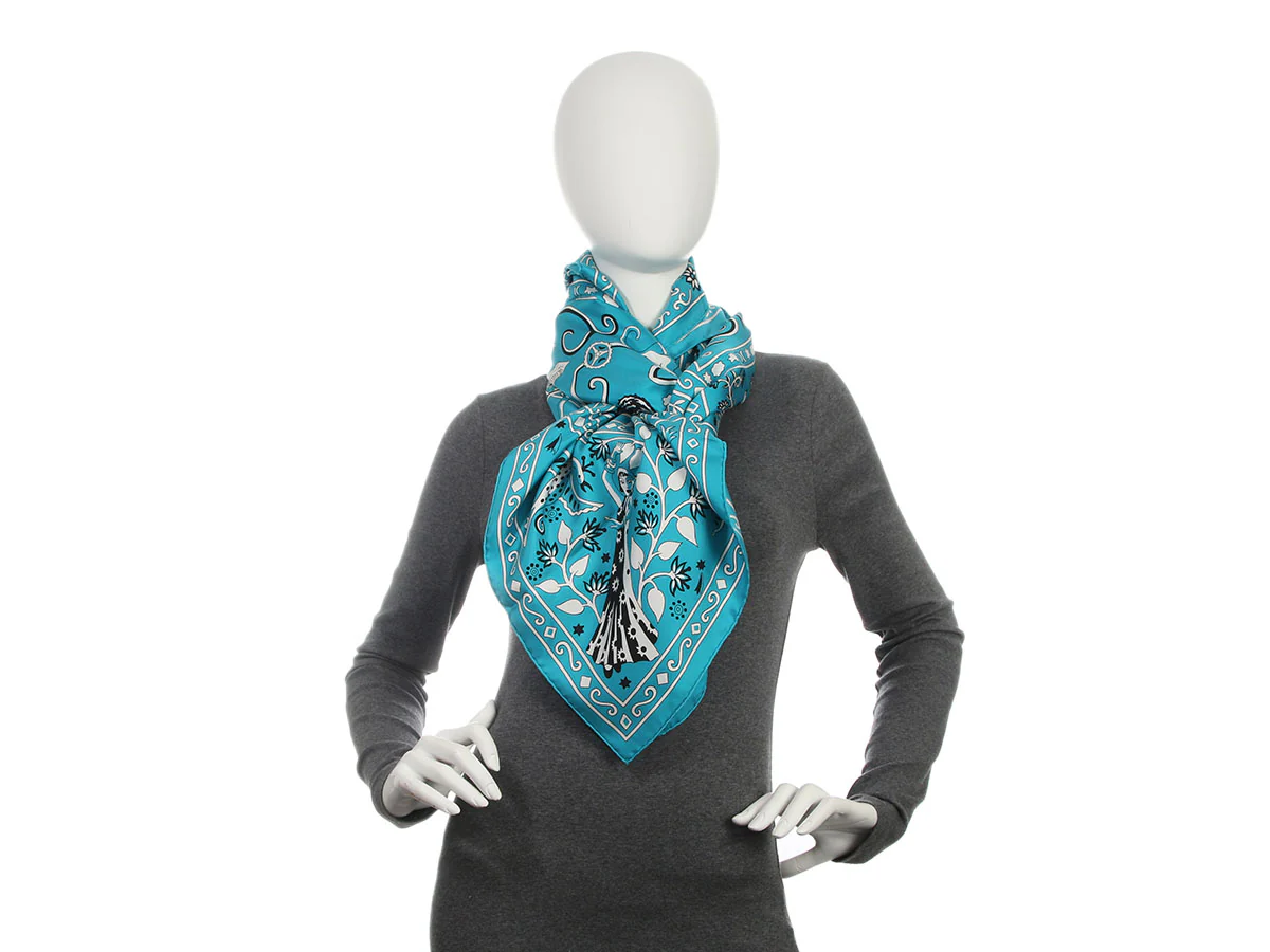 Hermès Peuple du Vent Silk Scarf GM - Image 6