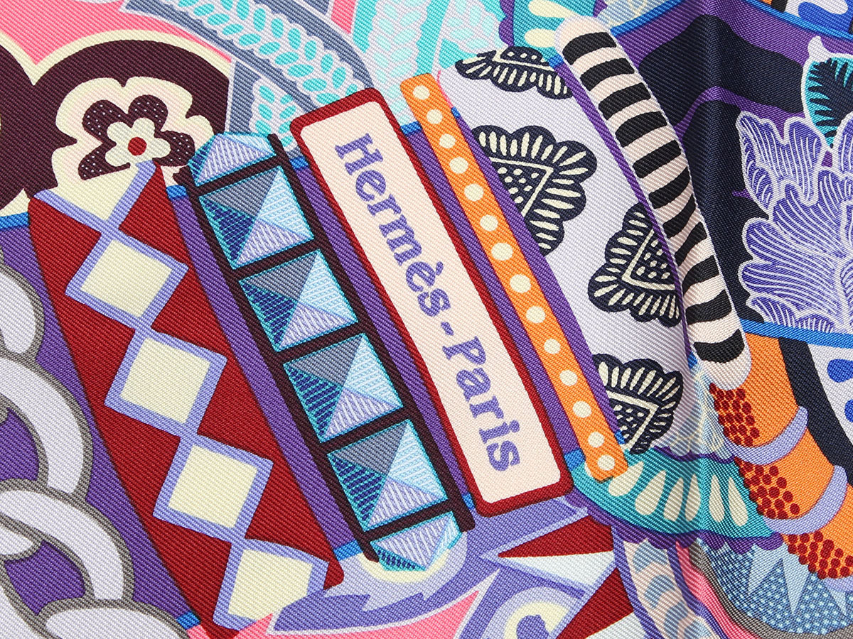 Hermès Duo Cosmique Silk Scarf 90cm - Image 3
