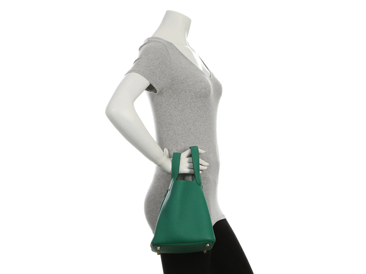Hermès Vert Vertigo Clémence Picotin Lock 18 - Image 12