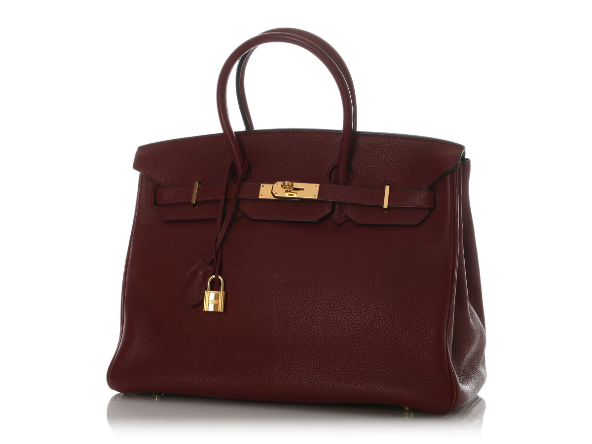Hermès Rouge H Clémence Birkin 35 - Image 2