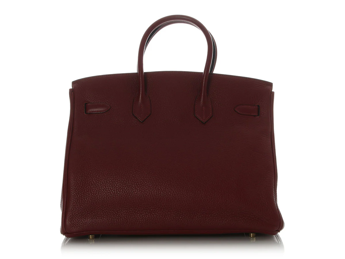 Hermès Rouge H Clémence Birkin 35 - Image 4