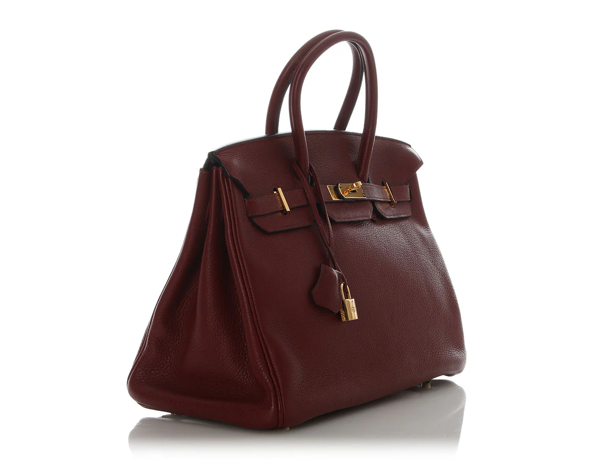 Hermès Rouge H Clémence Birkin 35 - Image 5