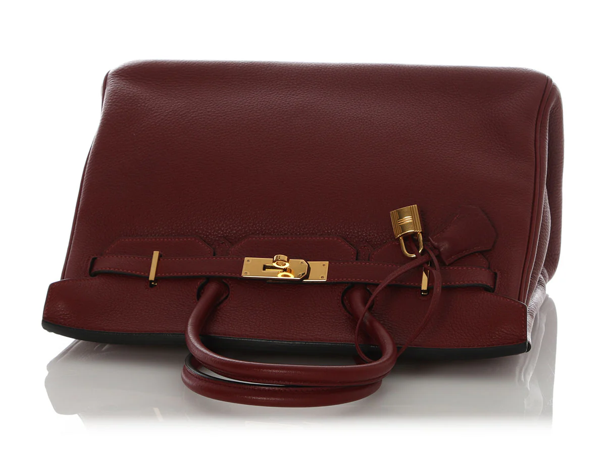 Hermès Rouge H Clémence Birkin 35 - Image 7
