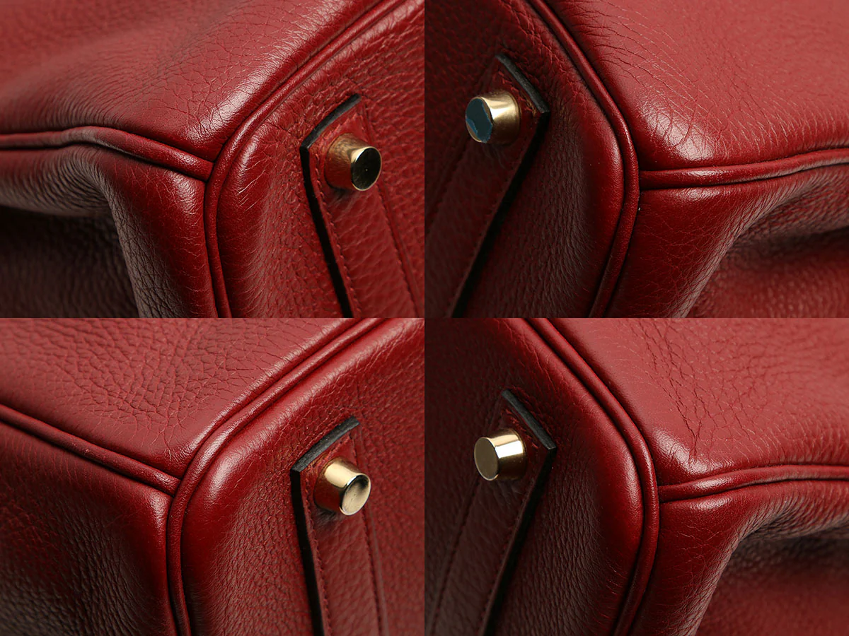 Hermès Rouge H Clémence Birkin 35 - Image 9