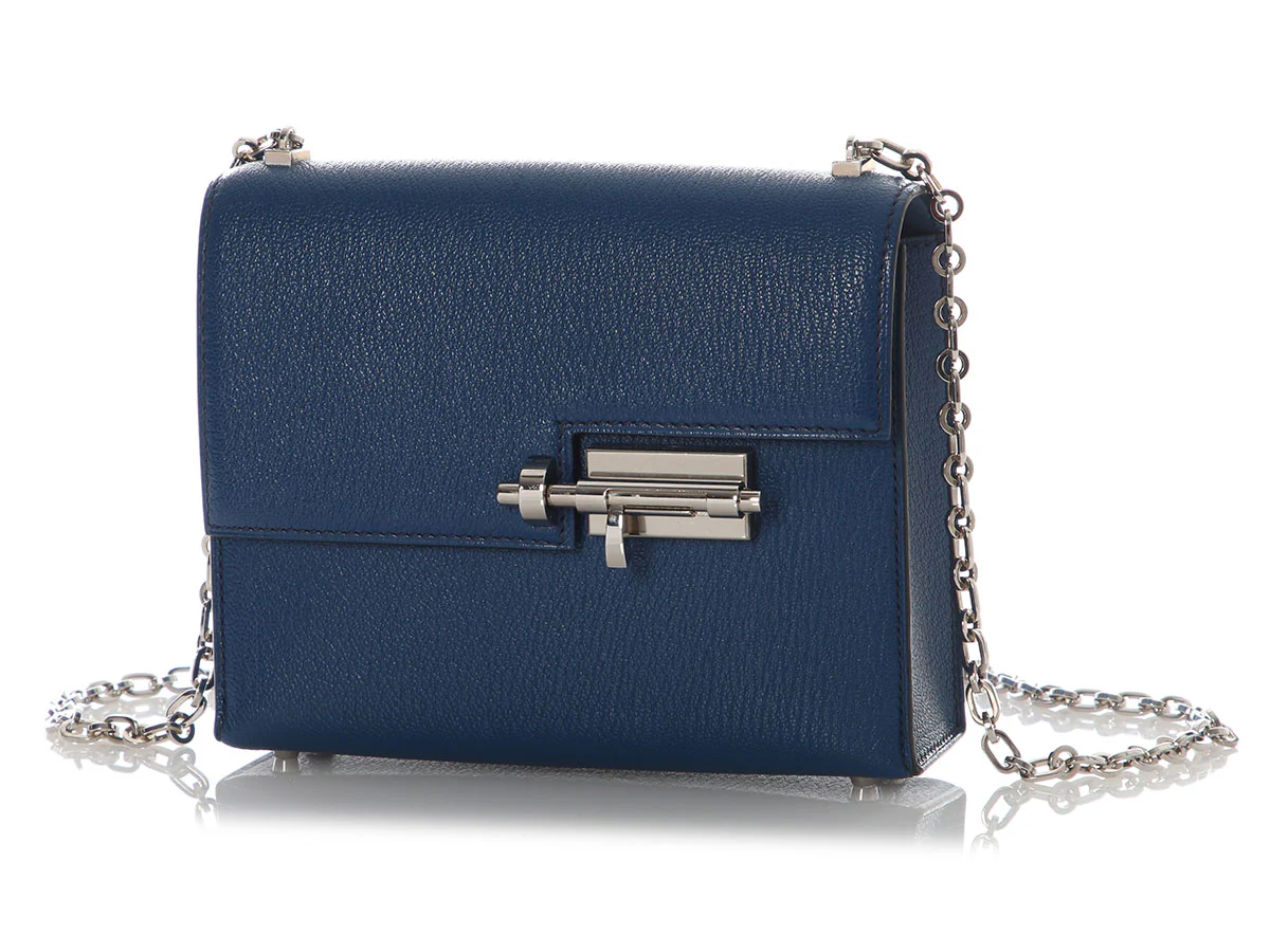 Hermès Mini Bleu Chèvre Verrou - Image 2