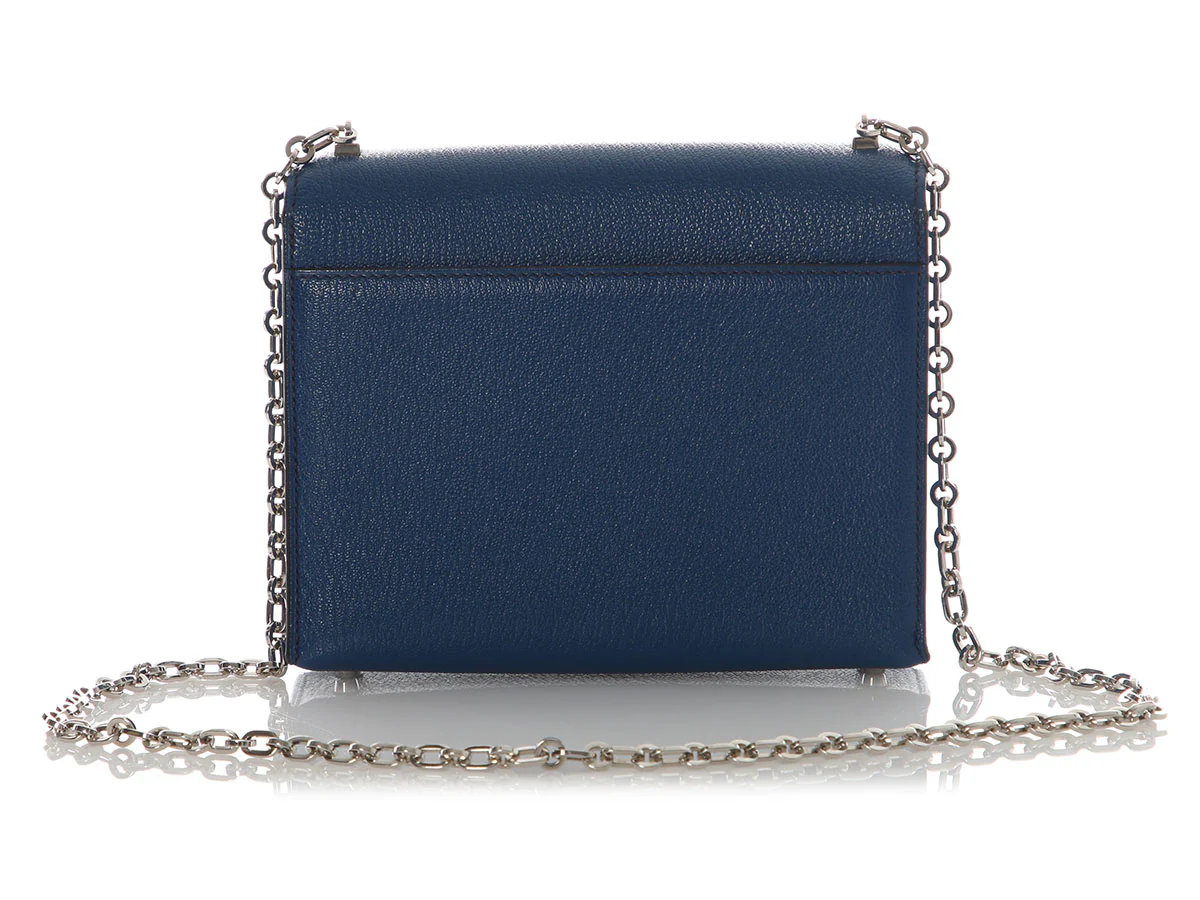 Hermès Mini Bleu Chèvre Verrou - Image 4