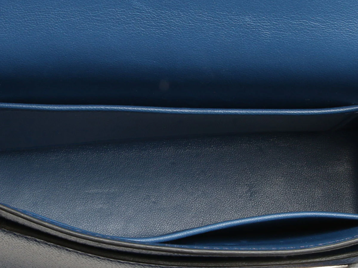 Hermès Mini Bleu Chèvre Verrou - Image 9