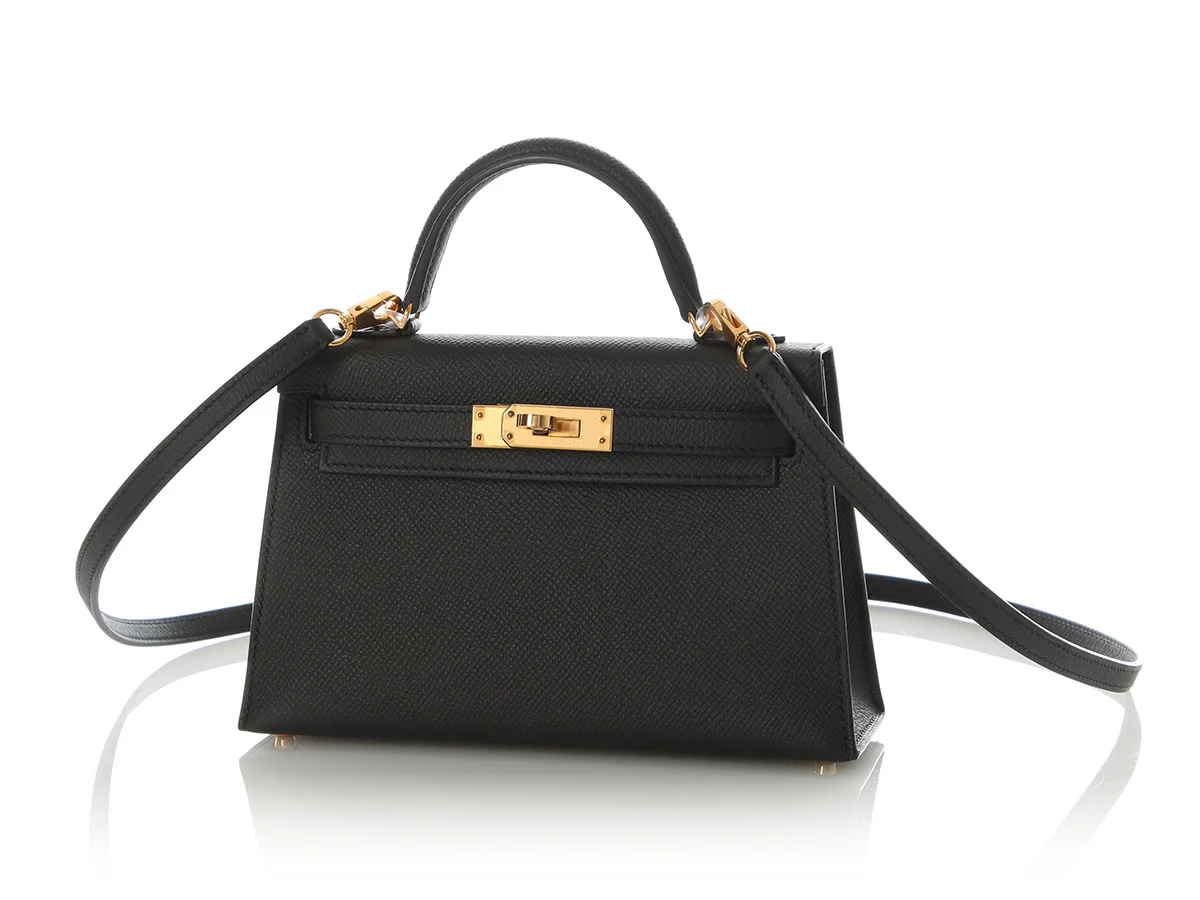 Hermès Black Epsom Mini Kelly 20 - Image 2