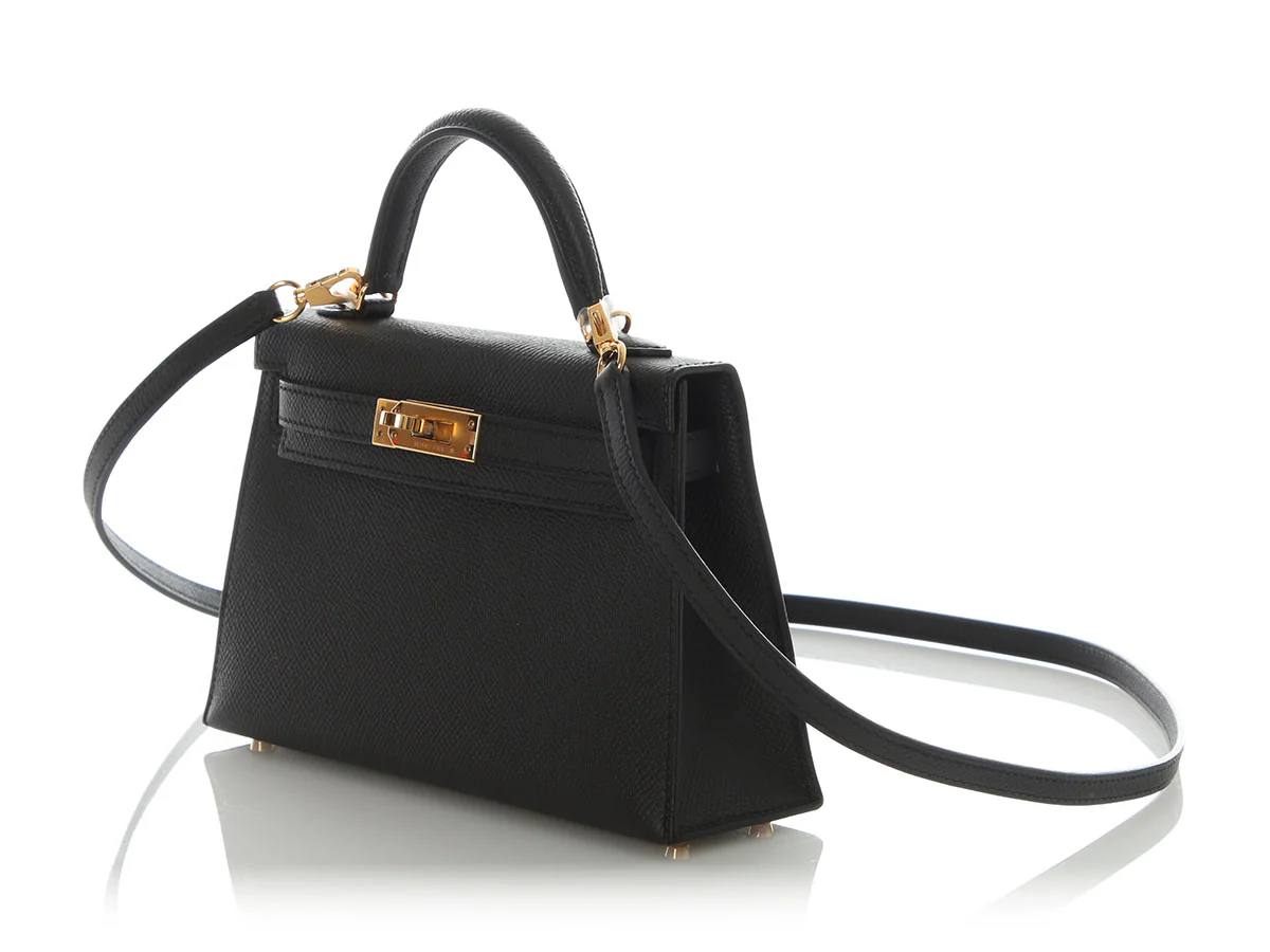 Hermès Black Epsom Mini Kelly 20 - Image 3
